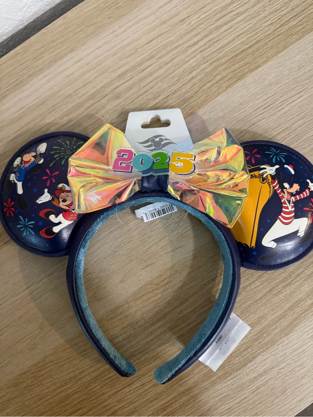 Disney Cruise Line 2025 Mickey Minnie Donald Goofy Iridescent Minnie Ears NWT